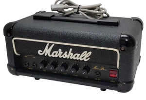 Vtg Marshall Micro Bass Head 1987 Black Tolex Model 3505 30W BASS Made N England - Picture 1 of 13