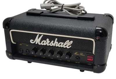 Vtg Marshall Micro Bass Head 1987 Black Tolex Model 3505 30W Bass UNTESTED - Image 1 of 4
