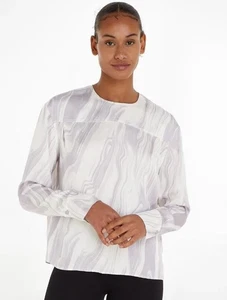 Calvin Klein Shine Bluse UK 12 EUR 36 Flieder Dusk Nagelneu Mit Etikett - Bild 1 von 12