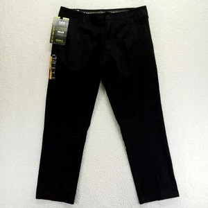 Lee Performance Extreme Comfort MVP Relaxed Straight Leg Pants Mens Black 34x29 - Picture 1 of 9