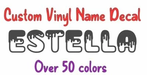 Fun Custom Name Vinyl Decal Sticker Tumbler Water Bottle Car Hydro Yeti Gift - Picture 1 of 6