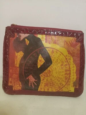 Icon Los Angeles Pequeño Cuero Pintado Pequeño Bolso con Cremallera Foto 1 de 3