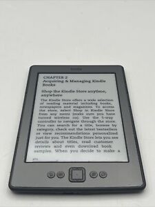 Kindle E-Reader Model D01100 , 4th Generation , 2GB, Wi-Fi, 6in, Black