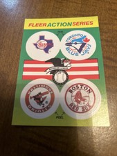 1990 Fleer Action Series Stickers Rangers Blue Jays Orioles Red Sox