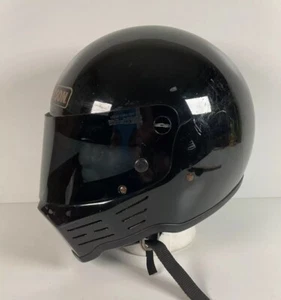 Vintage Simpson Darth Vader Motorcycle Helmet 7 1/4 Full Face USA - Picture 1 of 23
