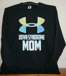 DOWN SYNDROME MOM - Ups and Downs - Langarmshirt, XL in schwarz - Bild 1 von 6