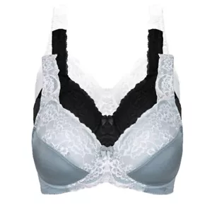 UK BIG SIZE 32-54 B/C/D/DDE/F/G/GG Ladies Minimizer Bra Underwired Full Coverage - Picture 1 of 35