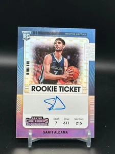 Santi Aldama 2021-22 Panini Contenders Rookie Ticket 75th Anniversary Foil Auto - Picture 1 of 2