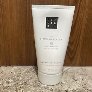 Rituals of Sakura Magic Touch Body Cream 2.5oz New Organic Rice Milk & Cherry - Picture 1 of 4