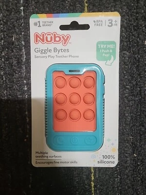 Juguete de dentición para bebé Nuby - Sin BPA - 3+ meses - Riggle Bytes Sensorial Popper Foto 1 de 2