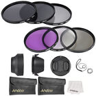 Andoer 72mm Lens Filter Kit +CPL+FLD+(ND2 ND4 ND8) with Carry Pouch etc V7N4