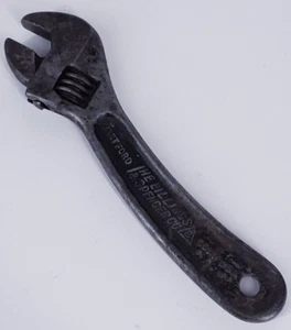 Vintage Antique "THE BILLINGS & SPENCER CO." Curved 6" Adjustable Wrench - Picture 1 of 16