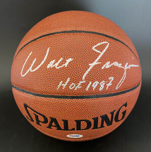 Walt Frazier SIGNED I/O Basketball + HOF 1987 NY Knicks PSA/DNA AUTOGRAPHED