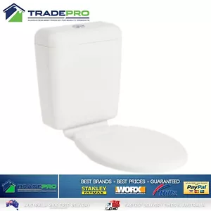 Toilet Cistern with Seat & Link Marbletrend MkII WELS Approved Modern Compact - Picture 1 of 4