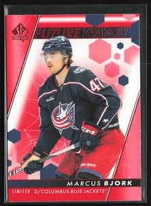 Marcus Bjork 2022-23 SP Authentic Future Watch Limited Red #173 Columbus - Picture 1 of 2