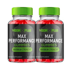 2-Pack Vigor Plus Gummies For Men, Advanced Performance Supplement - 120 Gummies - Picture 1 of 4