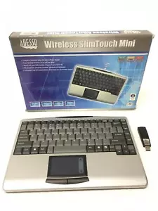 NEW Adesso Wkb-4000Us Wireless Slimtouch Mini Touchpad Keyboard, FREE SHIPPING - Picture 1 of 16