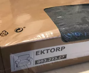 Ikea Ektorp Nordvalla Dark Grey Armchair Cover 003.223.07 NEW/SEALED - Picture 1 of 5