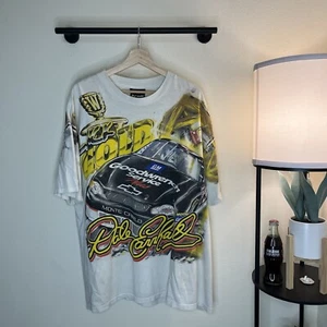 Vintage Dale Earnhardt Black Gold AOP NASCAR Chase Shirt size XL - Picture 1 of 7