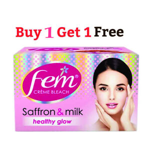 Fem Fairness Naturals Saffron Skin Bleach Cream Saffron & Milk 8g (Single Use)