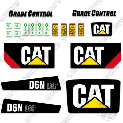 AFTERMARKET Fits Caterpillar D6N LGP Decal kit - Bulldozer Decals -7 Year Vinyl Reproduction