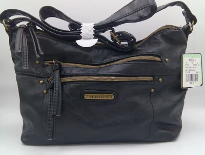BRAND NEW in the bag STONE & CO. Purse, Black with Shoulder Length Strap - Image 1 of 4