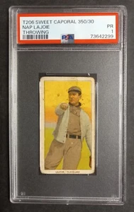 1909-11 T206 - Nap Lajoie - Sweet Caporal 350/30 - HOF - POP 3 - PSA 1 PR - Picture 1 of 2