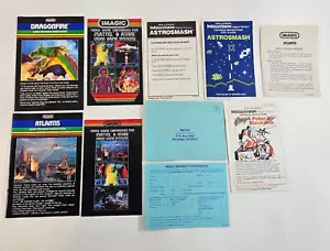 Mattel Intellivision Imagic Manuals and Inserts - Dragonfire, Atlantis, and more - Picture 1 of 19