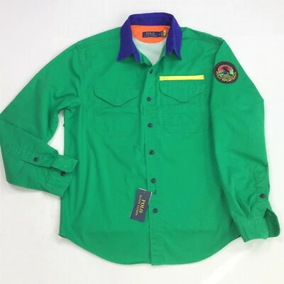 Polo Ralph Lauren Men Twill Polo Sportsman Utilitarian Shirt Jacket Overshirt - Image 1 of 4