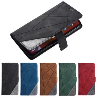 For iPhone 16e 15 14 13 12 11 Pro XS XR Luxury Leather Case Magnetic Flip Cover