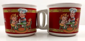 2) Tazas de sopa Campbell's 1998 vintage para Houston Harvest ~ tiene capacidad para 14 onzas ~ usadas en excelente estado - Imagen 1 de 8