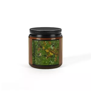 Scented Soy Jar Candle (Multi-Size, Amber Jar) Wren Art Cottagecore - Picture 1 of 9