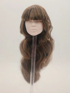 Moda Royalty Nuface Nadja Rimas Cabello Marrón Reroot Japón Piel Niña Muñeca Cabeza - Imagen 1 de 14