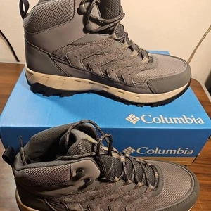 Columbia Strata Trail Mid Botas de Senderismo Impermeables Para Hombre Talla 12 Gris Ciudad Salado - Imagen 1 de 6