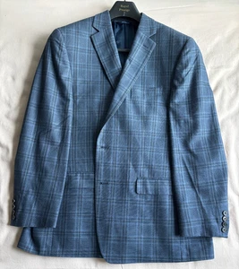 Lauren Ralph Lauren blau schwarz kariert kariert Sport Mantel Blazer 44R Seide/Wollmischung - Bild 1 von 7