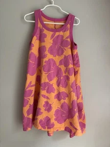 Gap Kids Girls Hawaiian Dress Medium 8 Pink Orange Bright! Beach Vacay Cute! 🍍 - Picture 1 of 2