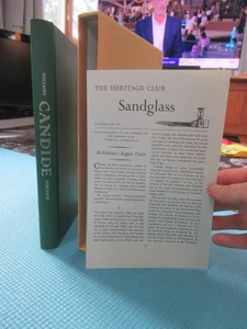 Candide or Optimism by Voltaire Heritage Press Slipcase Sandglass Green Cover - Picture 1 of 24