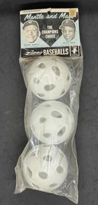 1963 Transogram Mickey Mantle Willie Mays Zipee Balls Unopened Original Package - Picture 1 of 2