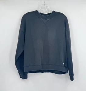 Sudadera deportiva negra para mujer Vuori S Restore Crew recortada de gran tamaño - Imagen 1 de 5