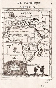 Africa Afrika Continent Kontinent map Karte Mallet Kupferstich engraving 1719 - Picture 1 of 1
