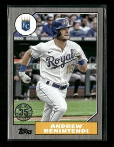 2022 Topps #87TB-18 Andrew Benintendi 1987 Topps 35th Anniversary Black #/299 - Picture 1 of 2