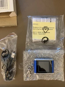 QVC Blue Digital Photo Viewer Keychain W/ 1.5” LED Screen - Picture 1 of 4