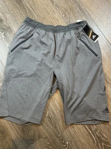 NWT Adidas Ultra Training Shorts Gray Pockets Mens Size Large - Picture 1 of 9