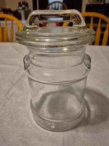 Tarro de galletas de vidrio con forma de lata de leche vintage bote con tapa gran decoración de granja - Imagen 1 de 8