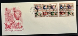 3990 ArtCraft  from BOOKLET PANE/20 PARTIAL, SNOWFLAKES -  on single FDC - Picture 1 of 1