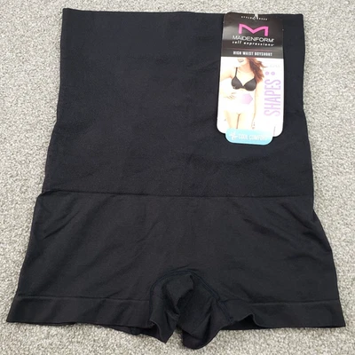 Pantalones Cortos Maidenform Shapes Cintura Alta Niño Negros Firmes Frescos Comodidad Nuevos con Etiquetas Para Mujer XL Foto 1 de 4