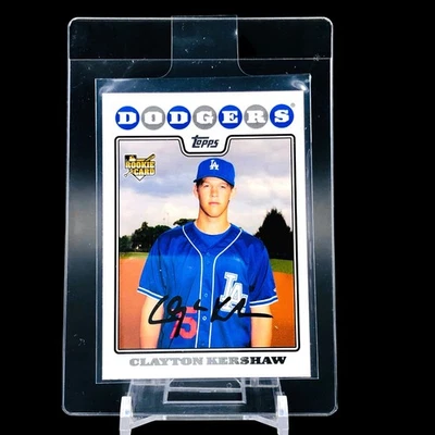 2008 Topps RC Clayton Kershaw Ready to Grade Dodgers HOF - Image 1 of 4