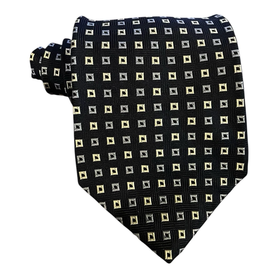 Corbata Nautica 100 % seda azul marino geométrica para hombre Foto 1 de 1