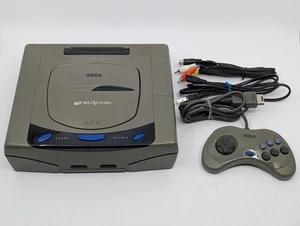 SEGA Saturn HST-3210 Gray Console Complete Set Tested Japan NTSC-J - Picture 1 of 15