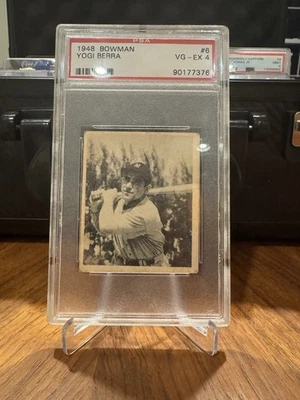 Beautiful 1948 Bowman Yogi Berra #6 RC PSA 4 - Image 1 of 2